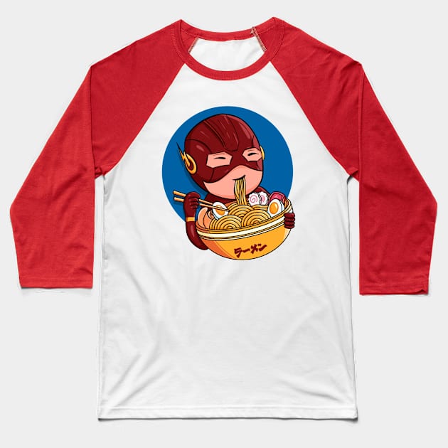 Super Ramen heros Baseball T-Shirt by Ryuga